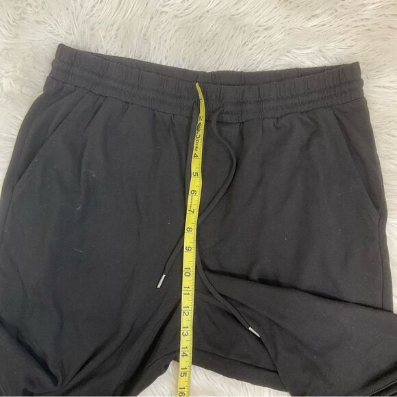 Basement Mens Drawstring Elastic Waist Knee Panel Jogger Sweatpants Black XL - Picture 9 of 13